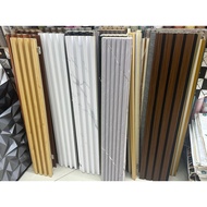 PVC Wall Panels Ceiling Panel PVC Fluted Panels For Living Room Ceiling Wooden Grille Background