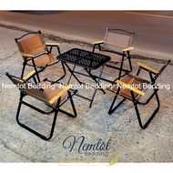 💗BỘ (1 BÀN+ 4 GHẾ)💗 Bộ Bàn Ghế Cà Phê Camping Xếp Gọn Tay Gỗ Tự Nhiên Bền Đẹp_Chính Hãng Duy Phương