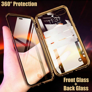 VIVO Y20 Y30 Y50 Y17/Y12 Y19 Y51/Y53S Y91/Y95 X50 X50 PRO Double Side Glass Magnetic Metal Case Dep