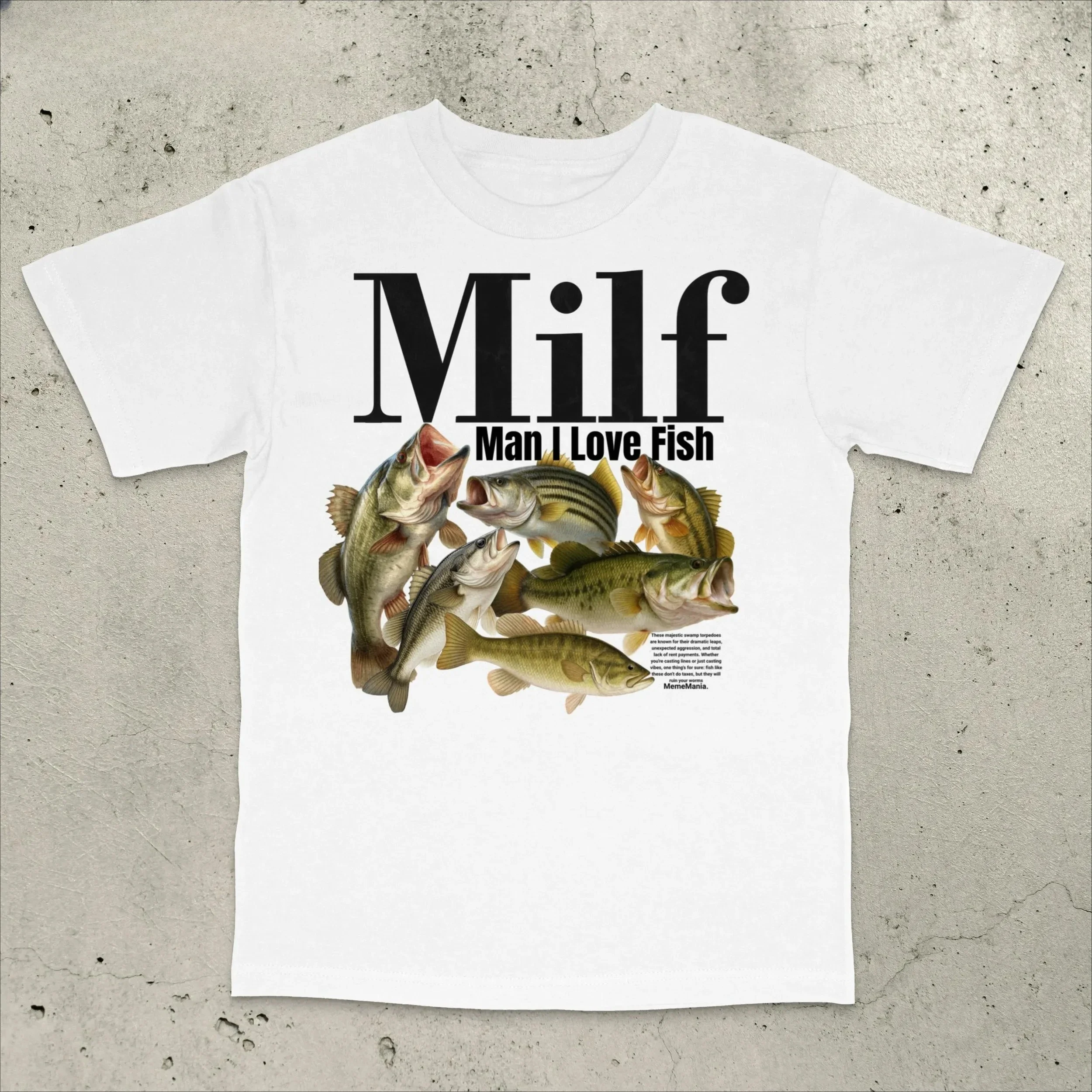 Man I Love Fish T-Shirt Retro Fishing Shirt Bass Fishing T-Shirt Funny Fishing Shirt Stupid Meme Shi