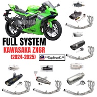 Full System For  Kawasaki ZX6R ZX636 ZX6 R 2024-2025   Motorcycle Exhaust Muffler Set Modified Front