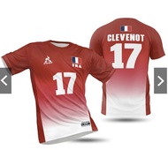 FRANCE Men's Volleyball Olympics 2024 Jersey (RED)