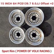 RAYS ENGINEERING ( POWER OF VOLK RACING ) Sport Rim 15 Inch 6H PCD139.7 8.0JJ Offset +2
