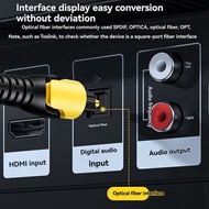 Digital Fiber Audio Converter 3.5mm to Fiber Audio Conversion Cable 3.5mm to Fiber Converter USB Dig