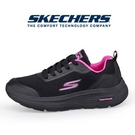 SKECHERS สเก็ตเชอร์ส รองเท้าผู้หญิง women Slip-Ins Ascendant Shoes - 229916- Black/Rose Red  Air-Cooled Memory Foam Heel Pillow, Machine Washable, Max Cushioning, Natural Rocker Technology, Slip-Ins, Ultra Go