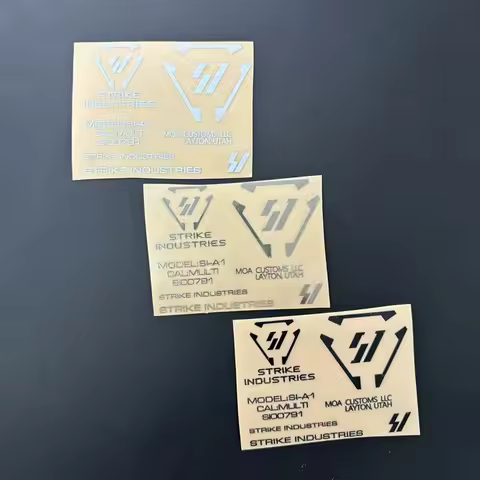 SI Metal Sticker White Black DIY Decoration MK18 New Weill G36 Jinming M4 Gel Ball Water Gun HK416 L