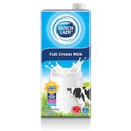 Dutch Lady UHT Full Cream Milk  1L/Dutch Lady UHT Strawberry Milk 6X200ML