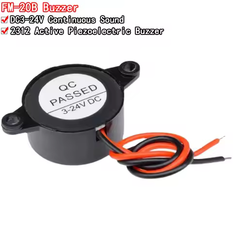 1~10PCS SFM-20B 85dB High Decibel Active Buzzer Alarm Speaker DC3-24V Continuous Sound 2312 Piezoele