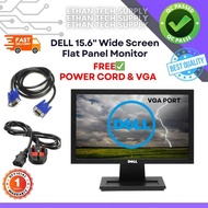 🇲🇾【CHEAPEST】Dell 15.6” Wide Monitor | 1366x768 | 60Hz | TN Panel | VGA | Office POS CCTV Monitor