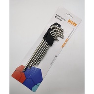 Extra Long 9pcs Torx Star Allen Key Wrench Torx Allen Key Set