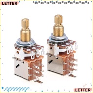 LETTER Guitar Potentiometer with Solder Terminals DPDT Long Split Shaft A250K/B250K/A500K/B500K