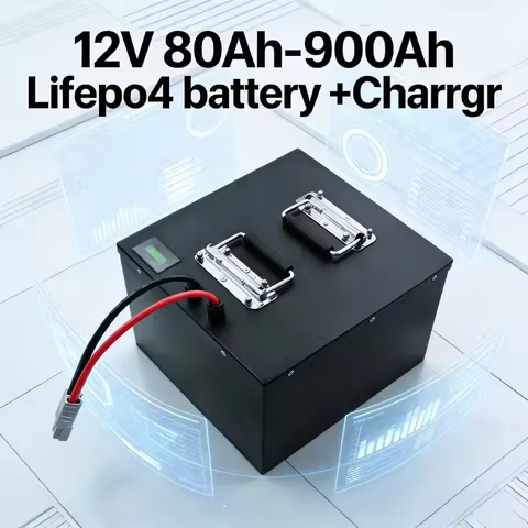 12V LiFePO4 battery, deep cycle battery, 80Ah 900Ah battery, BMS protected battery, 1200W power supp