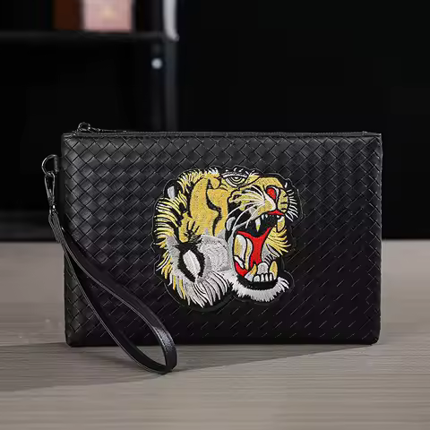 Mens Bags Clutch Purse Luxury Envelope Leather Business Envelope Clutch Clutch Men's Envelope Bag Cl