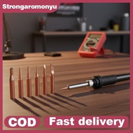 strongaromonyu 900M Soldering Iron Tips Set 1 Set K 2.4D 3C B I Pure Copper for 936 Handle Clean Sol