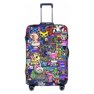 【In Stock】 Luggage Cover Suitcase Cover Tokidoki Cartoon Funny Travel Luggage Protector Fits 18-32 Inch Luggage Travel Cover