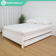 Furniture Direct ALEXANDER CLINTON solid wood bedframe with pull out bed katil queen kayu murah