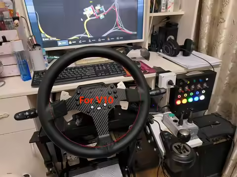 Racing Simulator Steering Wheel Turn Signal Light With Key Start Wiper Switch For PXN V10/V10 Pro/ V