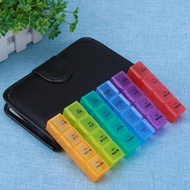 ▥❏ Portable 28 Grids Box Holder Tablet Pill Case Medicine Storage Pill Organizer Organizer Household Rainbow Pillbox pastilleros de