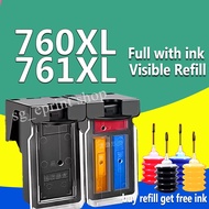For Canon 760 PG760 PG760XL BLACK 761 CL761 CL761XL COLOR Ink cartridge for Canon PIXMA T5370