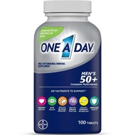 One A Day Men's 50+ Multivitamin Tablets Multivitamins for Men 100 Ct