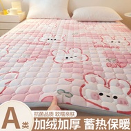 seahorse foldable mattress foldable mattress super single Winter Coral Fleece Blanket Mattress Cushion Mattress Thickened Milk Fleece Mattress Cushion Household Bedroom Bed Blanket