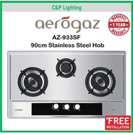 Aerogaz 90cm Stainless Steel 3 Burner Cooker Hob Gas Stove AZ-933SF