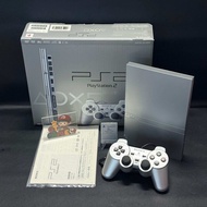 Ps2  Slim Limited Satin Silver 🤩 SCPH-77000 SS 🇯🇵 Japan🕹95%