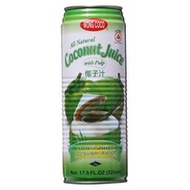 [Bundle of 6 Cans] WONG COCO All Natural Coconut Juice with Pulp 520ml