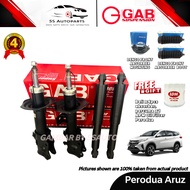 GAB Perodua Aruz Front (Depan) & Rear (Belakang) Gas Shock Absorber W/ Denco Boot & Mounting (2 PCS)