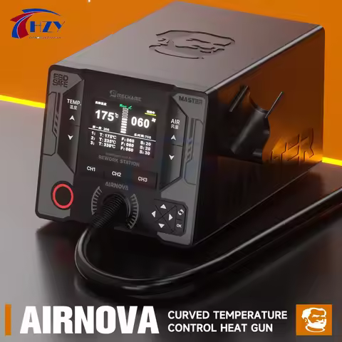 MECHANIC AIRNOVA 1200W Curve Temperature Control Hot Air Rework Station Auto Sleep for Phone BGA IC 