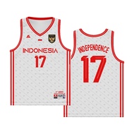 INDONESIAN BASKETBALL JERSEY 17 INDEPENDENCE WHITE