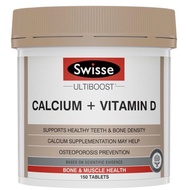 Swisse Ultiboost Calcium + Vitamin D 150 Tablets