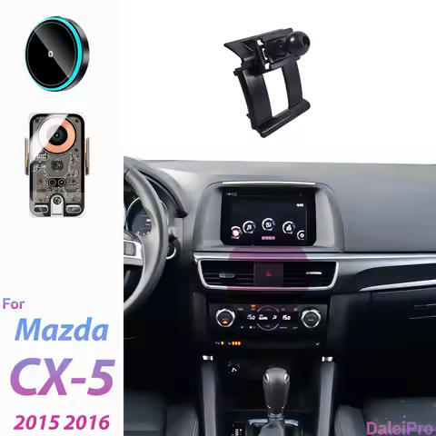 For 2015 2016 Mazda CX-5 CX5 Car Phone Holder Wireless Charger Magsafe Holder Auto Clamping Strong M