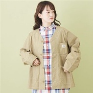 日本 CUBE SUGAR 卡其色棉質 鈕扣 闊身 外套