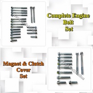 C70 Mata Bulat Engine/Magnet & Clutch Cover Cap Screw Set