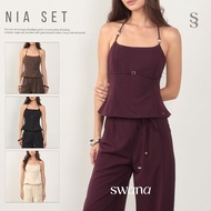 Swana.ss-Nia set (Nia-A) Whole (XS-XL) Men's Shirt With Tag swana Tie Neck + Long Pants