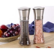 Stainless Steel Seed Grinder Pepper Grinder Spice Grinder Dispenser (twin pack)