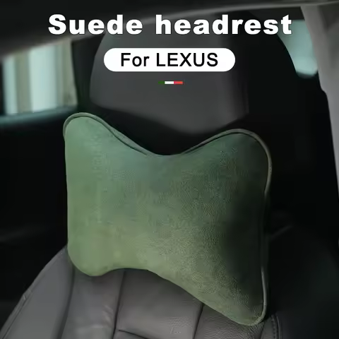 Suede Car Neck Pillow for LEXUS F Sport ES GX LX LBX LM NX RX RZ UX TX LS500h IS300 - Headrest Cushi