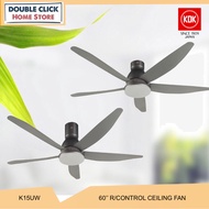 KDK K15UW-QEY / K15UW 60" Remote Control Ceiling Fan DC Motor With LED Light