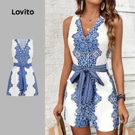 Lovito Boho Jumpsuit Spring/summer Jumpsuit for Women LBL31010
