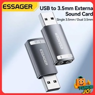 ESSAGER USB Sound Card External OTG Portable AUX 3.5mm - ES-OTG21