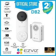 EZVIZ DB2 KIT 3K (5MP) 2K (3MP) Video Doorbell Battery-Powered Wireless Kit with Chime 2K Resolution