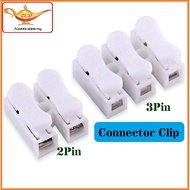 2Pin / 3Pin Connector Clip / Wire Connector / Cable Connector PVC Clip Connector (Ready Stock)