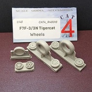 CAT4 R48018-1/48 Grumman F7F-3/3N Tigercat Wheels Resin Upgrade Set US Navy
