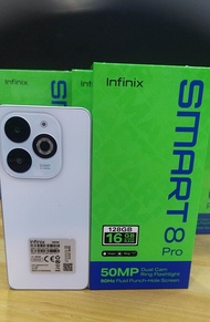 infinix smart 8 Pro 16+128 GB (pengganti tipe smart 7 ) kamera 50 mp helio G37 &amp; Ready Smart 8 6+64 GB garansi Resmi (imei terdaftar) garansi resmi infinix