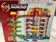組合式大型豪華五層停車場加螺旋軌道玩具