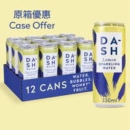 DASH WATER 0 Calories Sparkling Water (330ml x 12cans) - Lemon