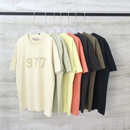 FOG ESSENTIALS最新款1977植絨字母短袖T恤