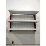 Rak Gondola atas Frizer / rak gantung Dinding