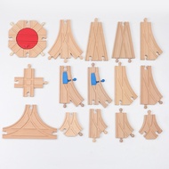 All Kinds Wooden Railway Train Track Accessories Beech Wooden Tracks Set Bridge Building Toys Parts Fit Biro Brand Train Toy NEW